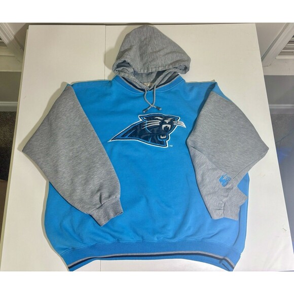 Vintage Starter Carolina Panther NFL Hoodie Sweatshirt Embroidered Men XL - Picture 1 of 12